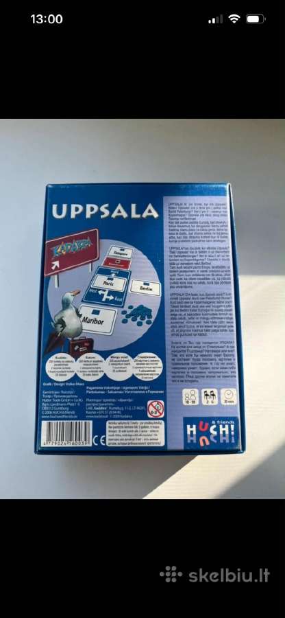 Stalo žaidimas "Uppsala" lietuvių kalba - nuotraukos Nr. 2