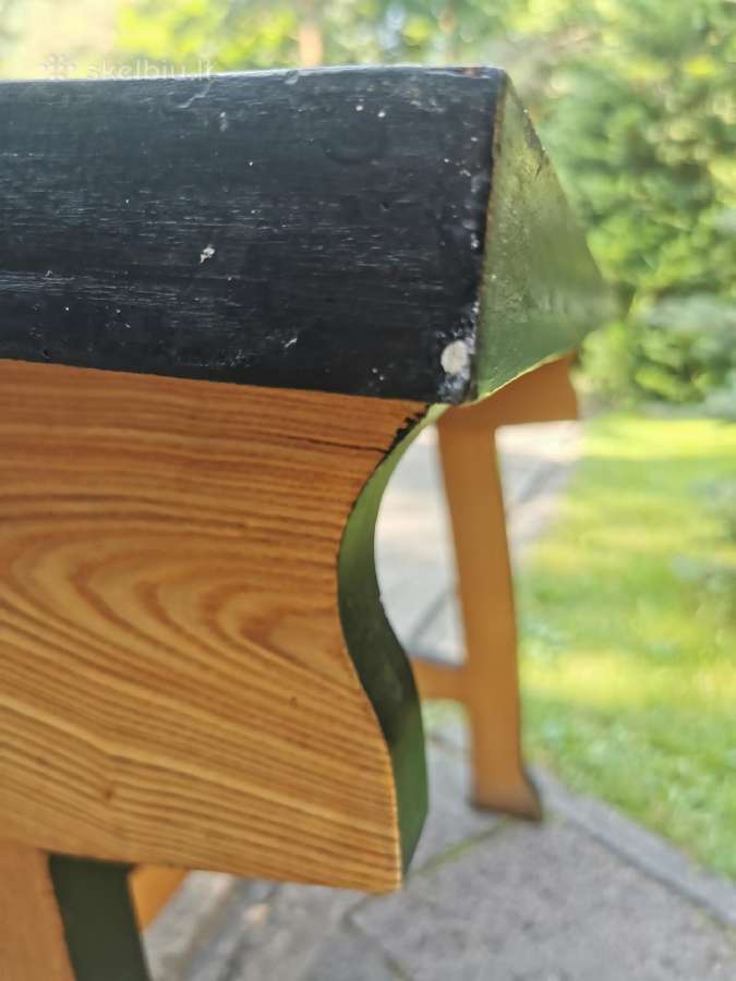 Meistro gamintas 107x70 ąžuolo stalas ir kėdė - nuotraukos Nr. 10