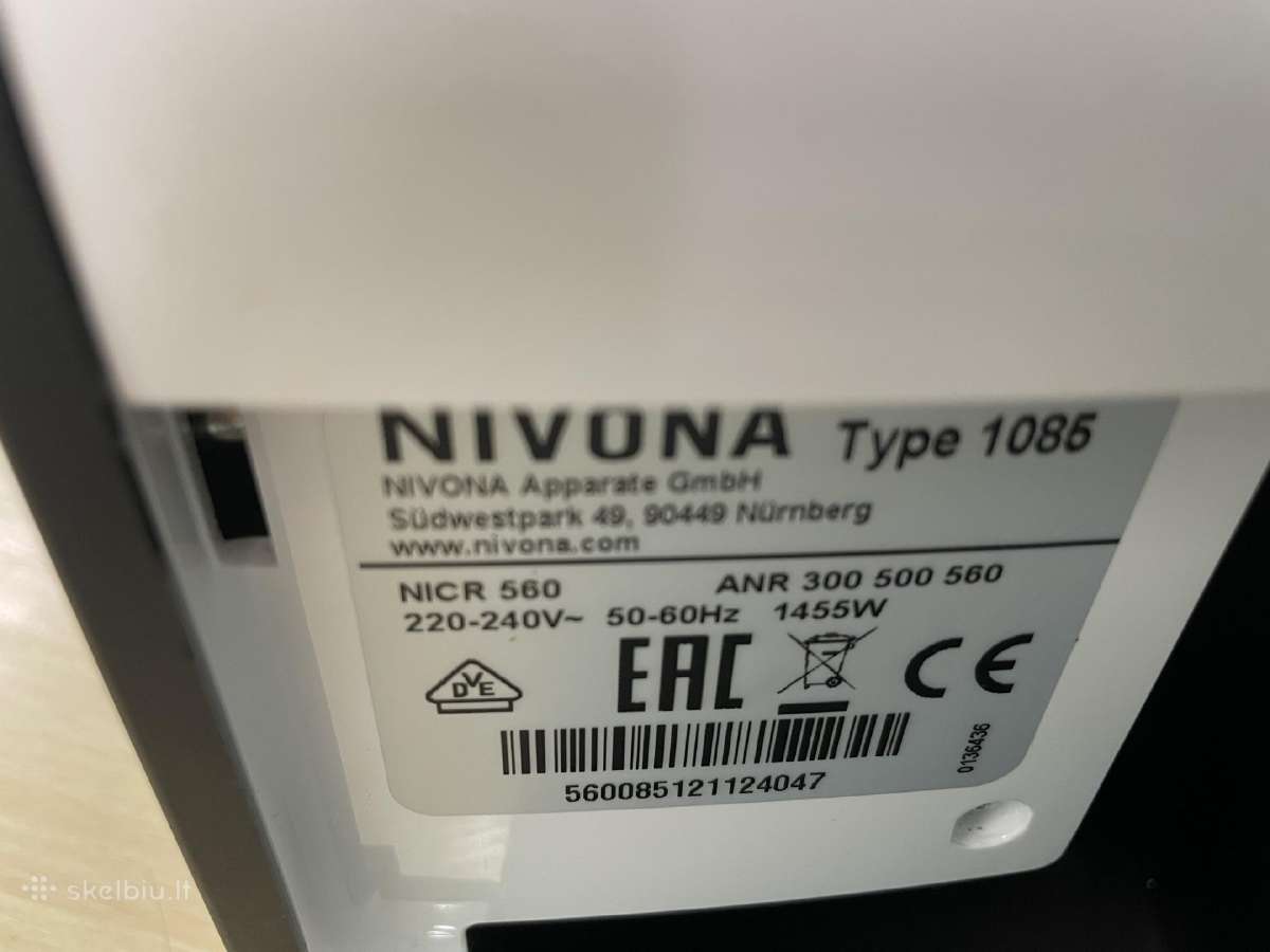 Kavos aparatas Nivona Nicr 560 - nuotraukos Nr. 6