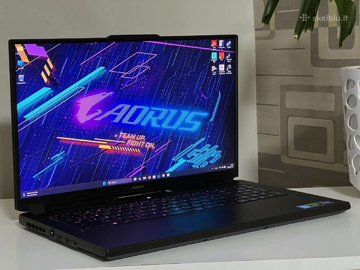 Parduodamas Aorus 7 su Rtx 4060, 17.3 360hz. - nuotraukos Nr. 2