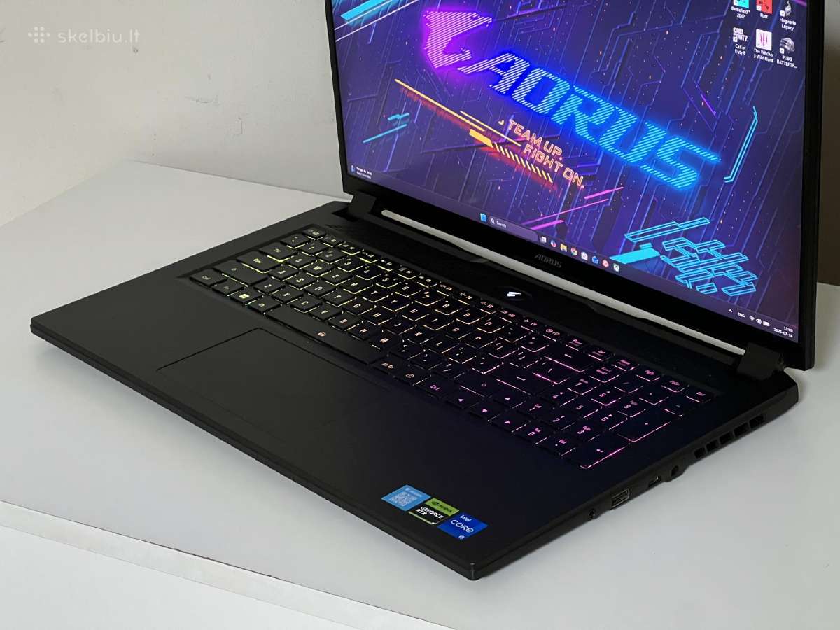 Parduodamas Aorus 7 su Rtx 4060, 17.3 360hz. - nuotraukos Nr. 4