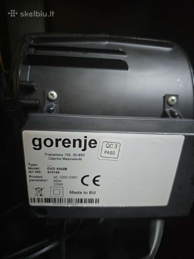 Gartraukis Gorenje Dvg600zb - nuotraukos Nr. 8