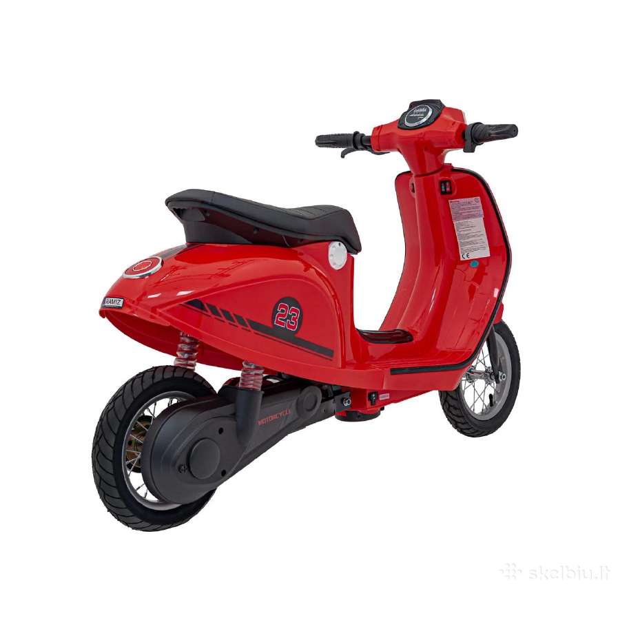 Vaikiškas elektrinis motoroleris ,Vespa retro'' - nuotraukos Nr. 8
