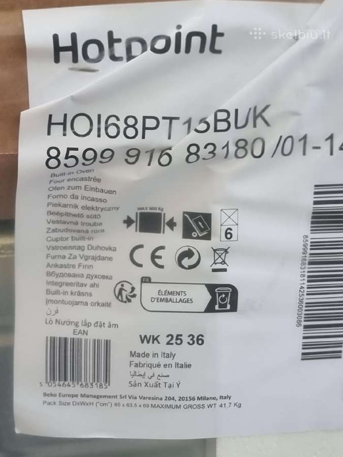 Nauja Hoi68pt1sbuk su pirolize+ garantija - nuotraukos Nr. 12