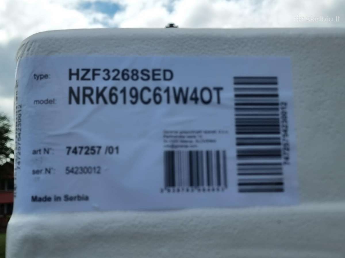 Naujas Nrk619c61w4ot+ garantija - nuotraukos Nr. 3