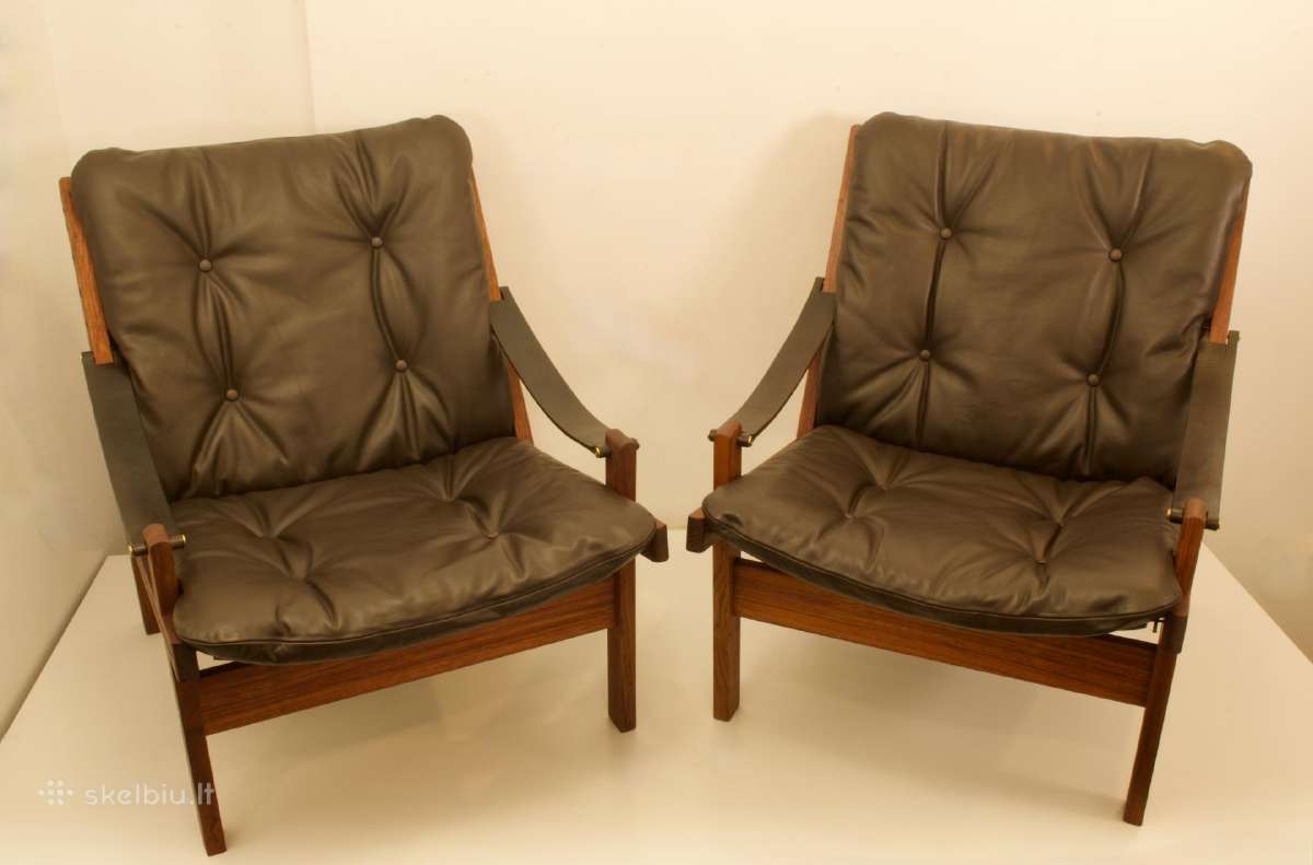 Mid century krėslų/kėdžių komplektai - nuotraukos Nr. 24