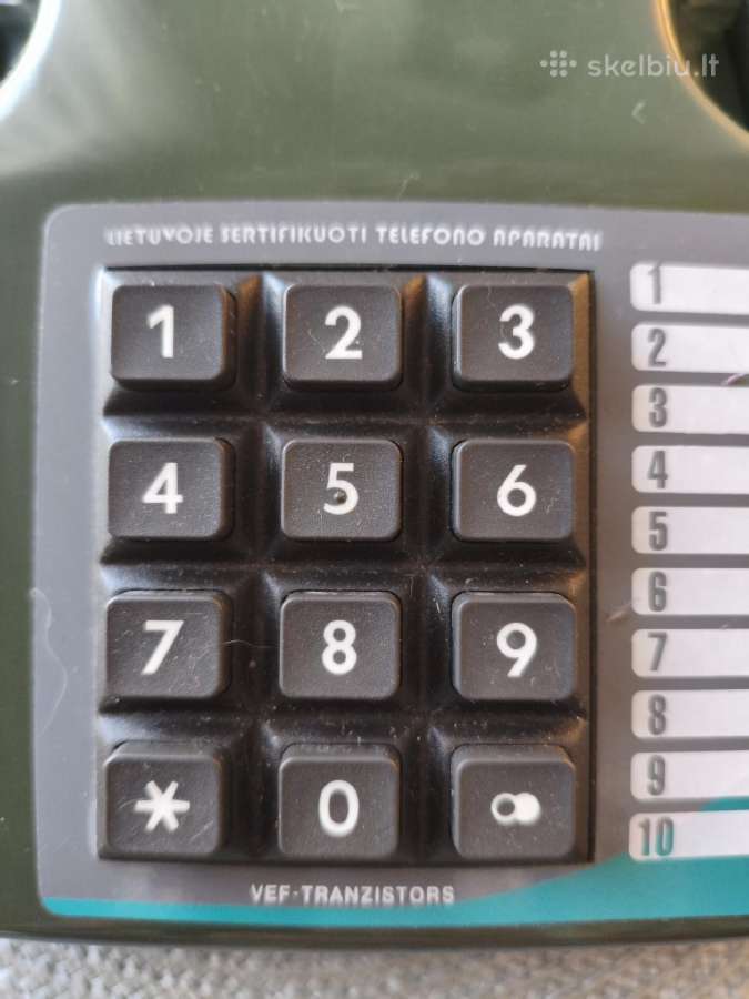 Vintažinis telefonas Vef - nuotraukos Nr. 3