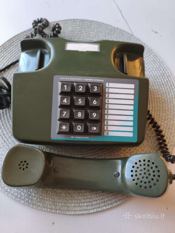 Vintažinis telefonas Rygos Vef - nuotraukos Nr. 4