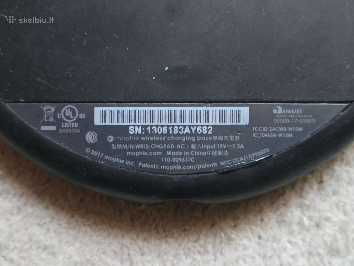 Mophie Qi Wireless Charging Base / krovimo padas - nuotraukos Nr. 3