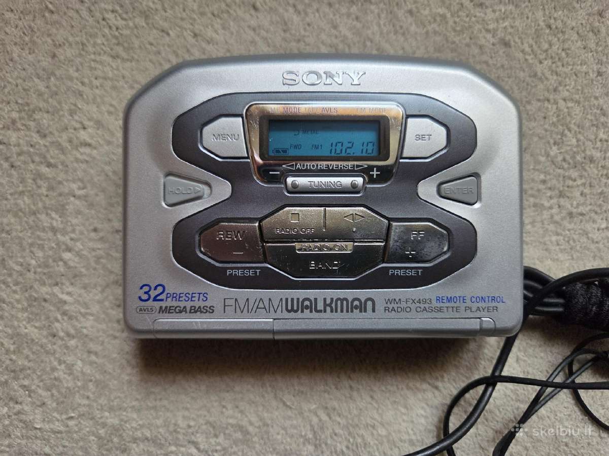 Sony Walkman Wm-fx493 kasečių grotuvas su radiju - nuotraukos Nr. 2