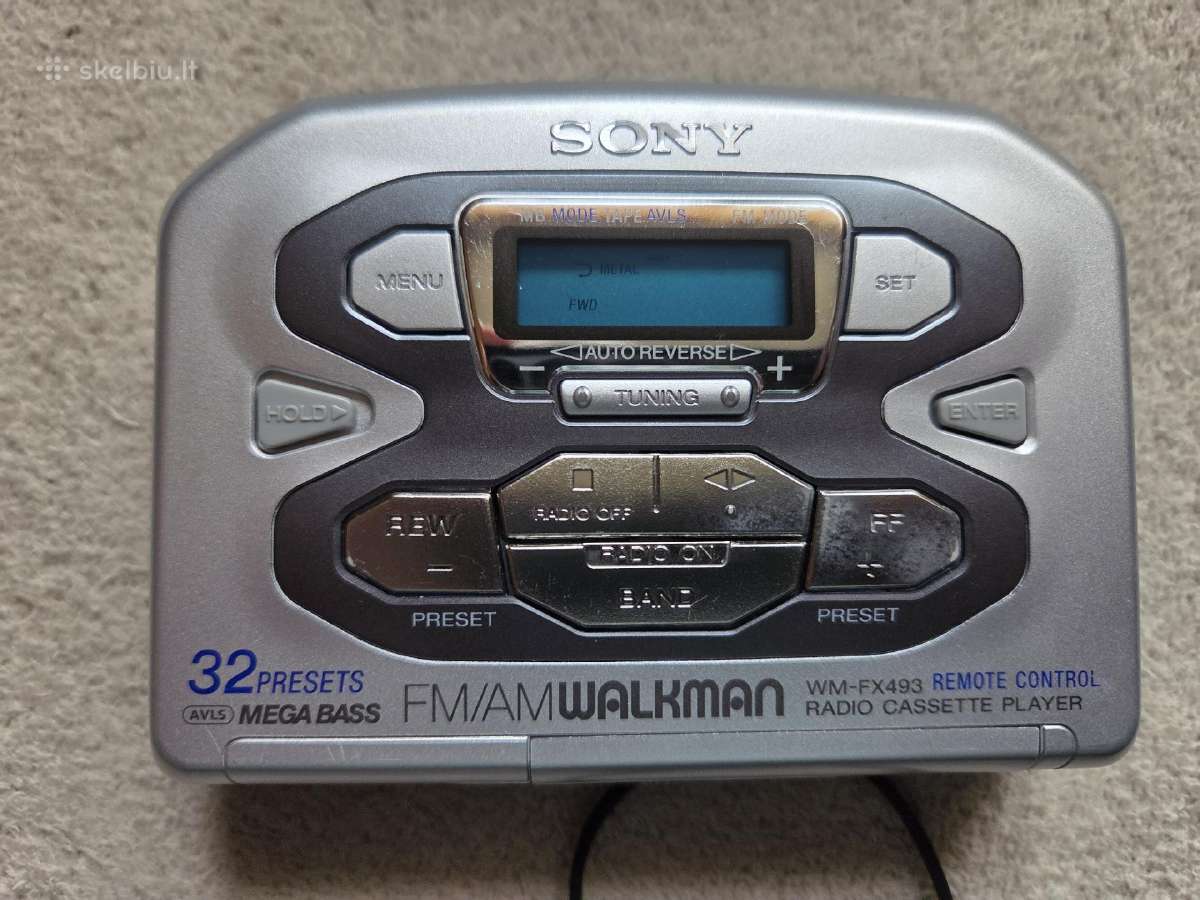Sony Walkman Wm-fx493 kasečių grotuvas su radiju - nuotraukos Nr. 3