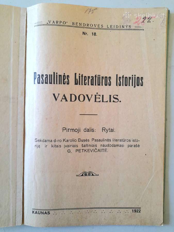 Šimtamečiai "Varpo" b-vės leidiniai 1924m. - nuotraukos Nr. 2
