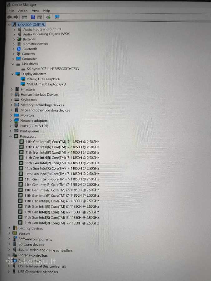 15.6 4k 120hz 600 Nit i7-11850h Quadro T1200 4gb - nuotraukos Nr. 6