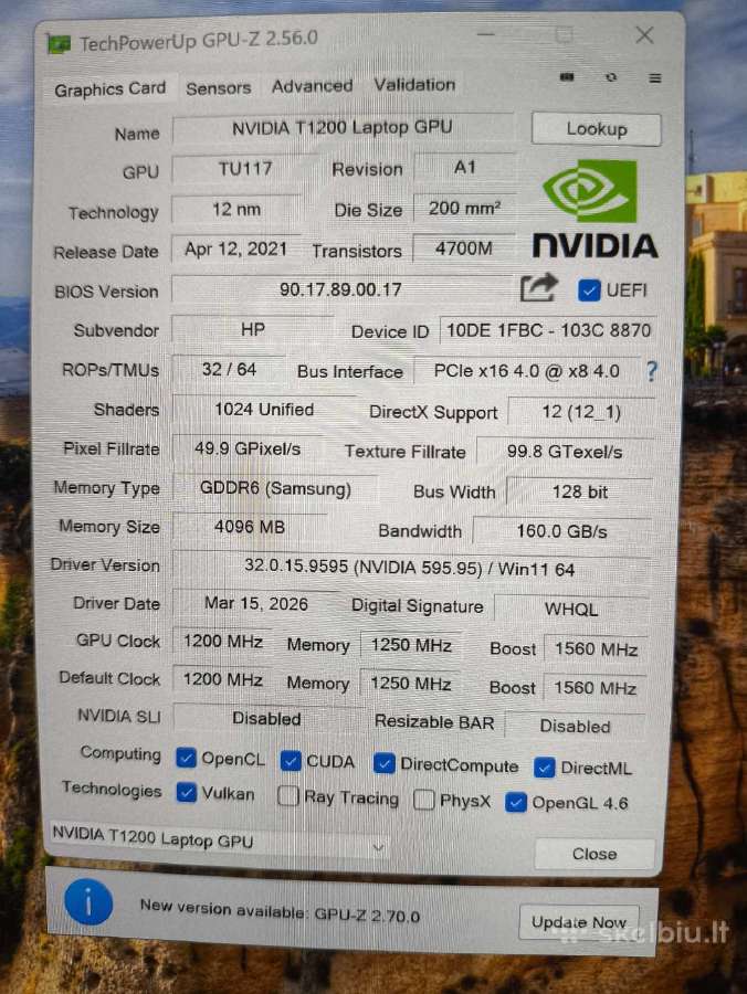 15.6 4k 120hz 600 Nit i7-11850h Quadro T1200 4gb - nuotraukos Nr. 7