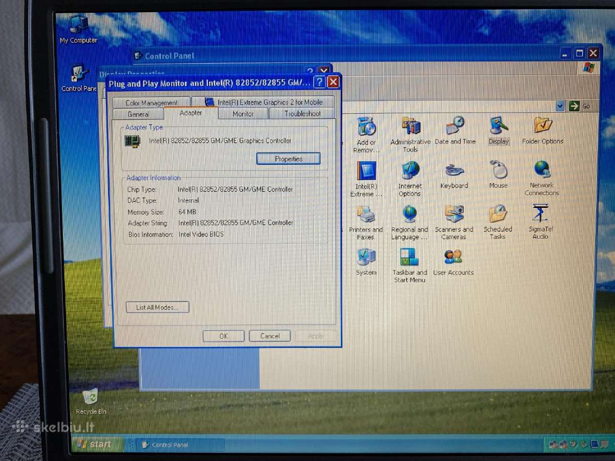Dell inspiron 510m. - nuotraukos Nr. 5