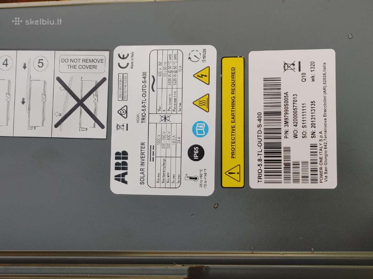 Parduodu 2 inverterius saulės elektrinei po 5 kw - nuotraukos Nr. 2