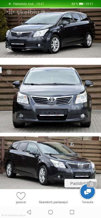 Toyota Avensis T27 - nuotraukos Nr. 8