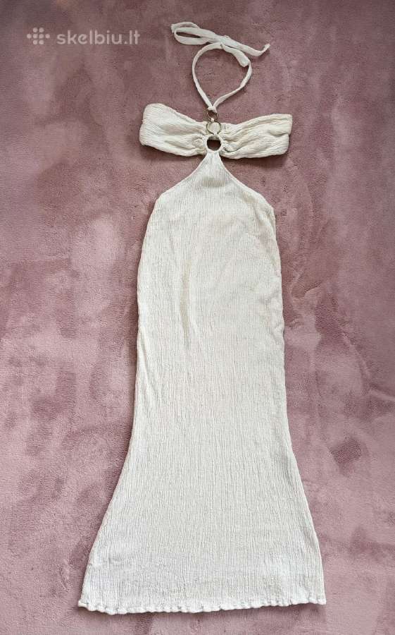 Savannah Morrow The Label kreminė maxi suknelė, XS - nuotraukos Nr. 4