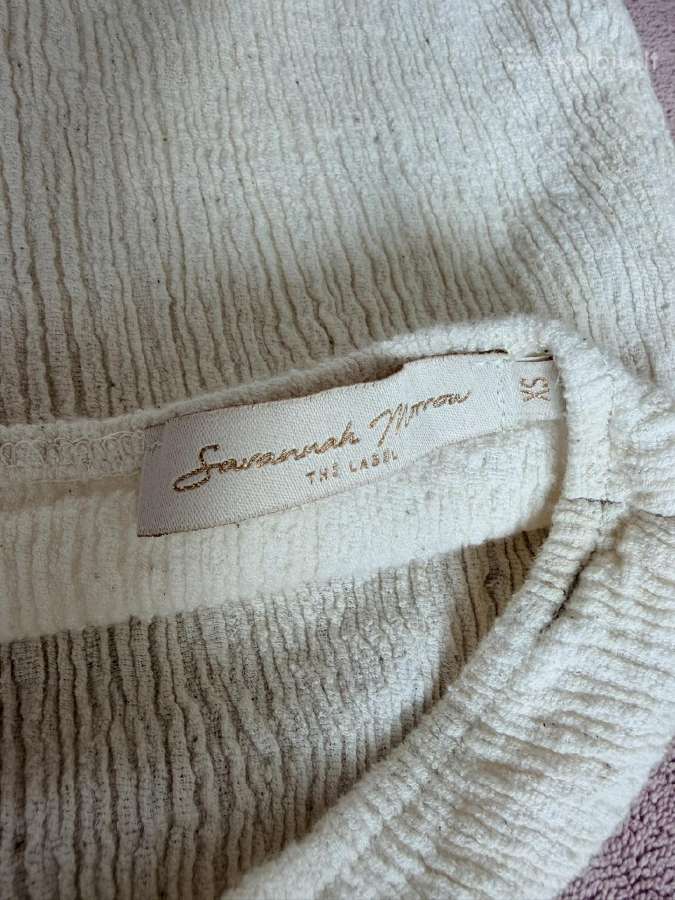 Savannah Morrow The Label kreminė maxi suknelė, XS - nuotraukos Nr. 9