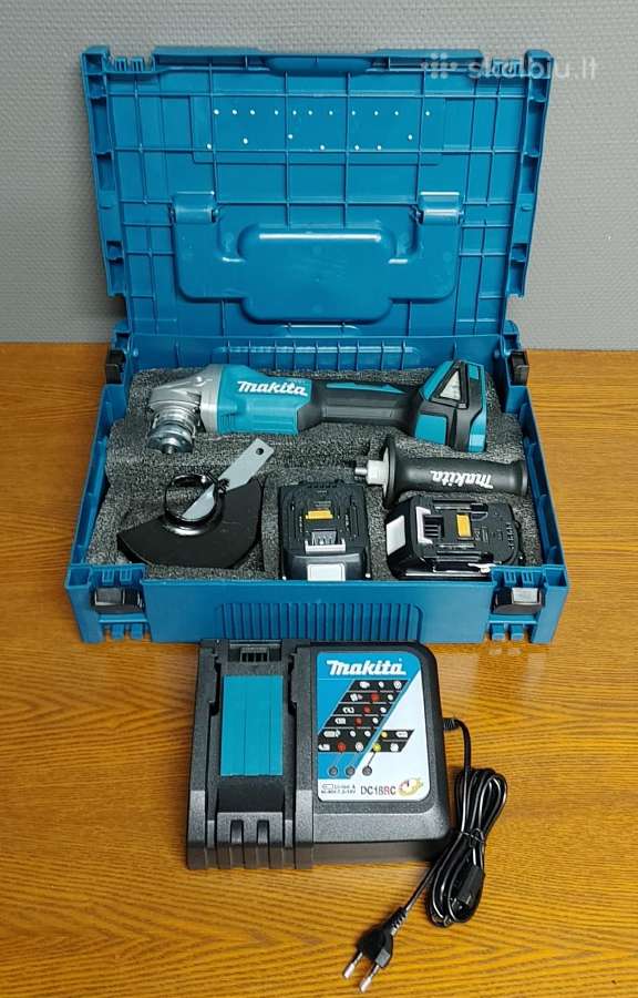 Makita Dga404 18v 100mm pilnas komplektas - nuotraukos Nr. 16