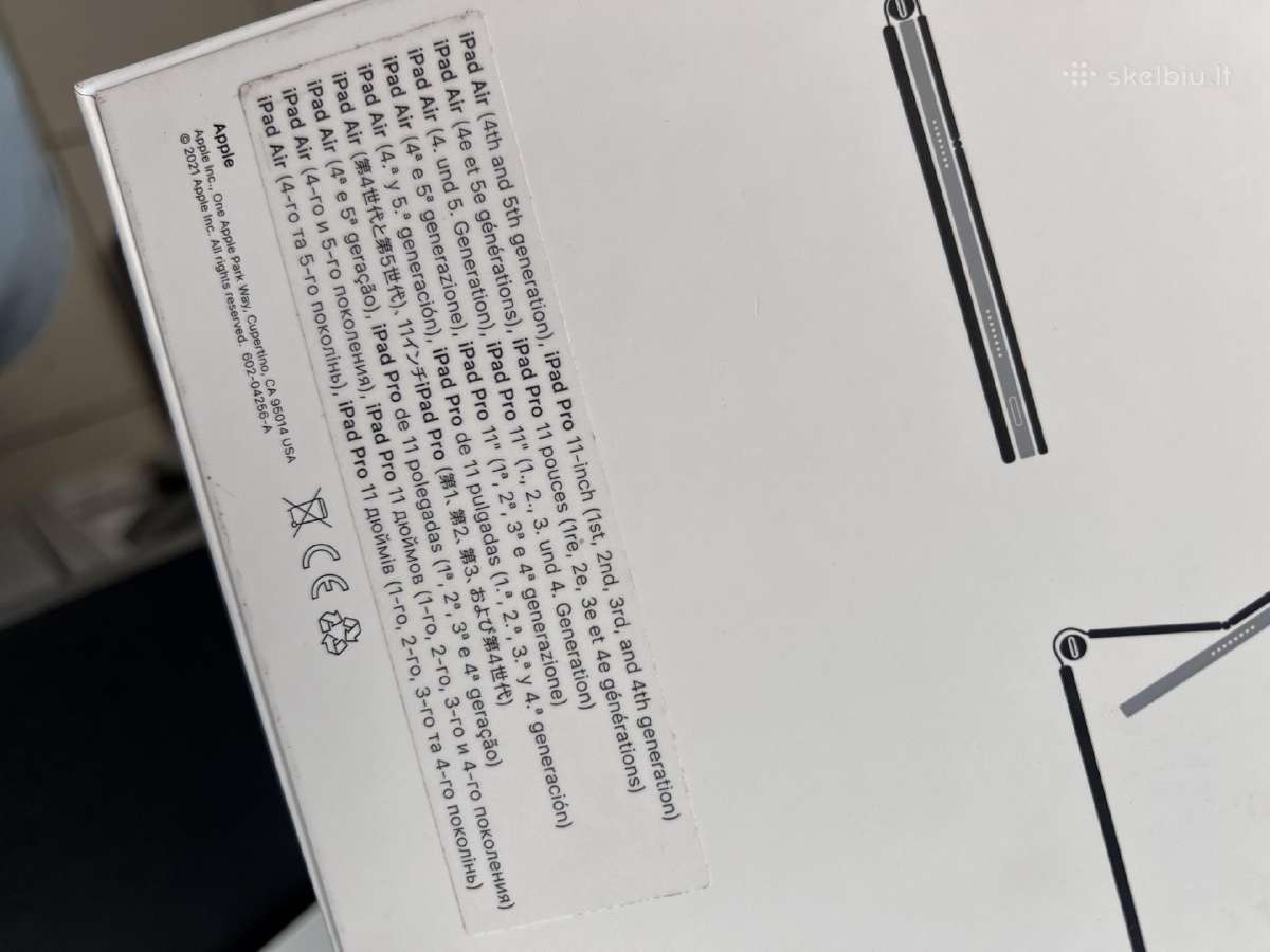 Apple iPad Magic Keyboard Nauja, Pažeista pakuotė - nuotraukos Nr. 5