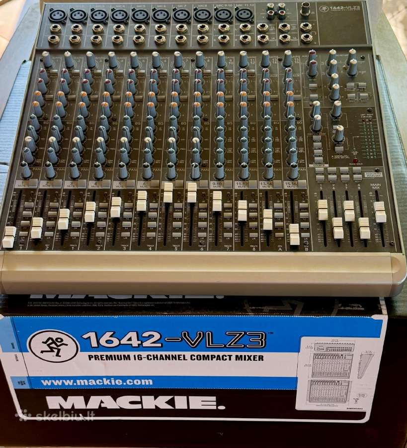 Mikseris Mackie Premium Mic / Line 1642 16 kanalų. - nuotraukos Nr. 3