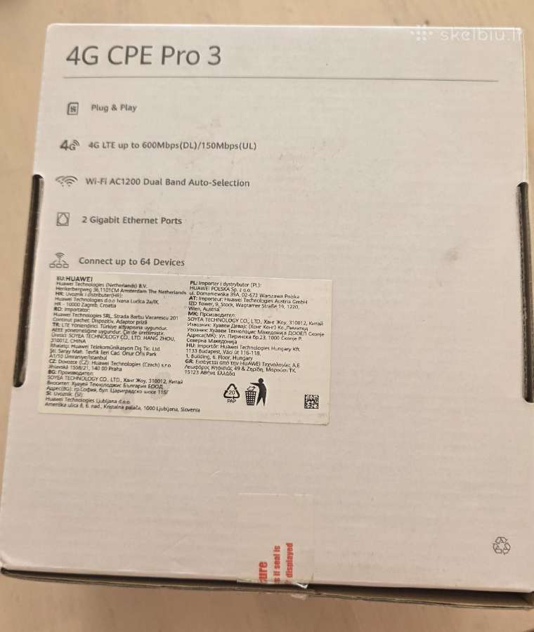 Huawei 4G Cpe Pro 3 (b628-350) maršrutizatorius - nuotraukos Nr. 2