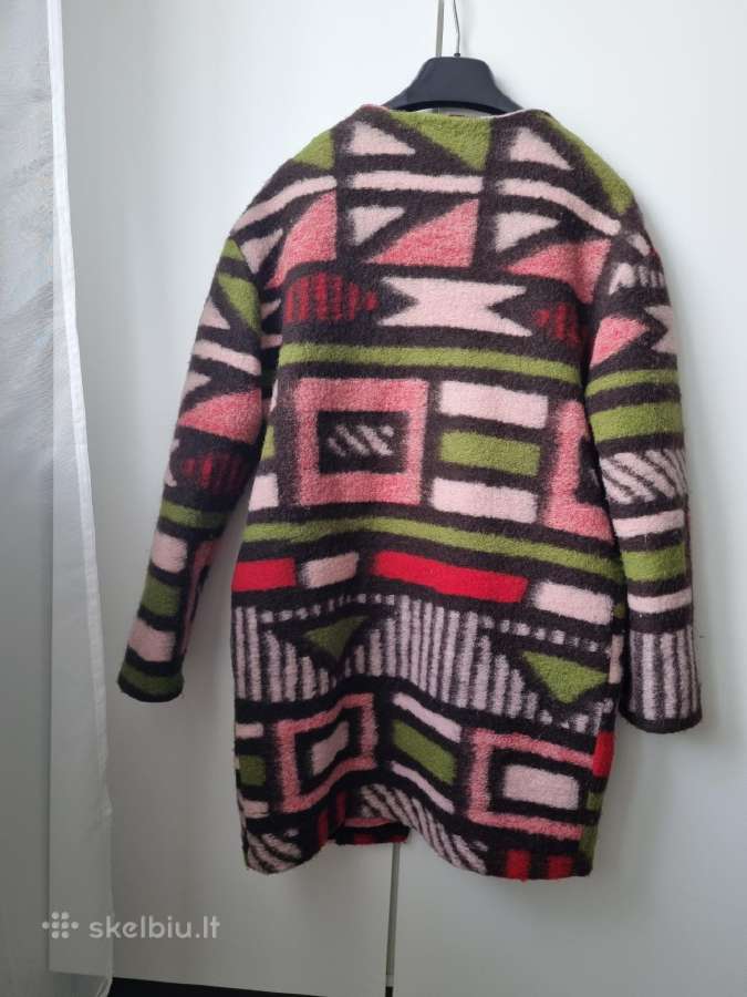 Margas, raštuotas paltas - nuotraukos Nr. 5