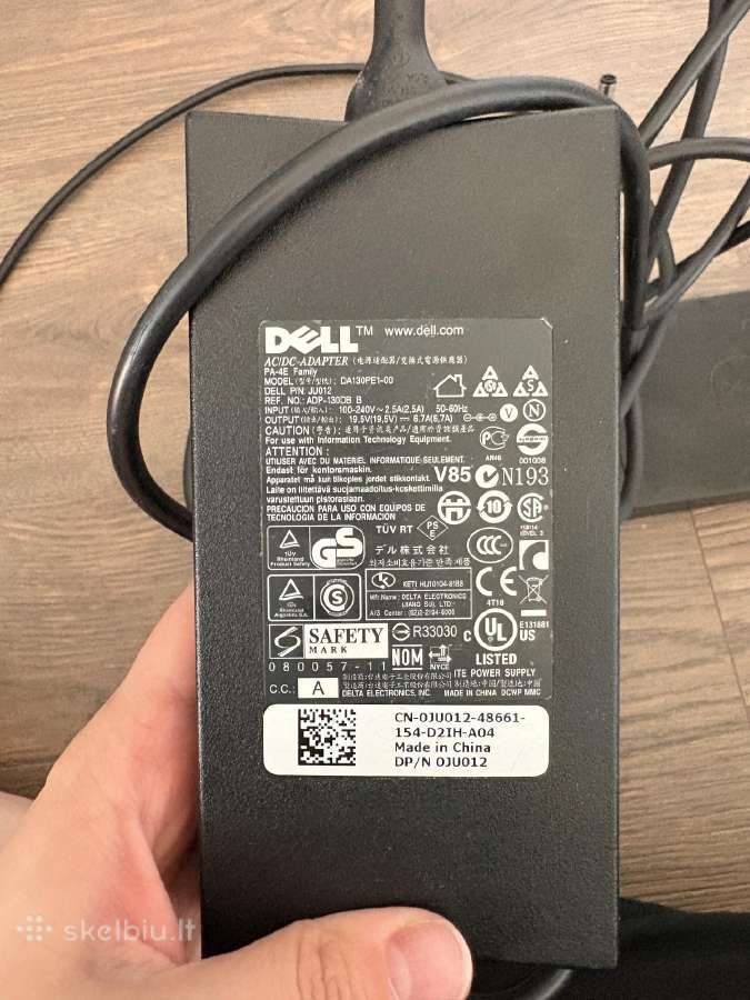 Dell 130w Pd, 2x 4k, thunderbolt dockingas - nuotraukos Nr. 3