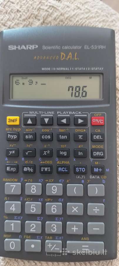 Sharp El-531rh skaičiuotuvas - nuotraukos Nr. 4