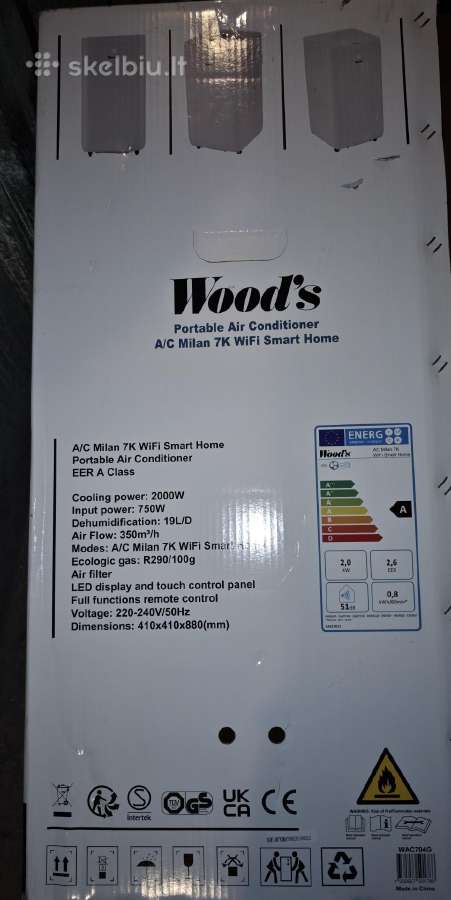 Oro kondicionierius Wood's Ac Milan 7k WiFi smart - nuotraukos Nr. 8