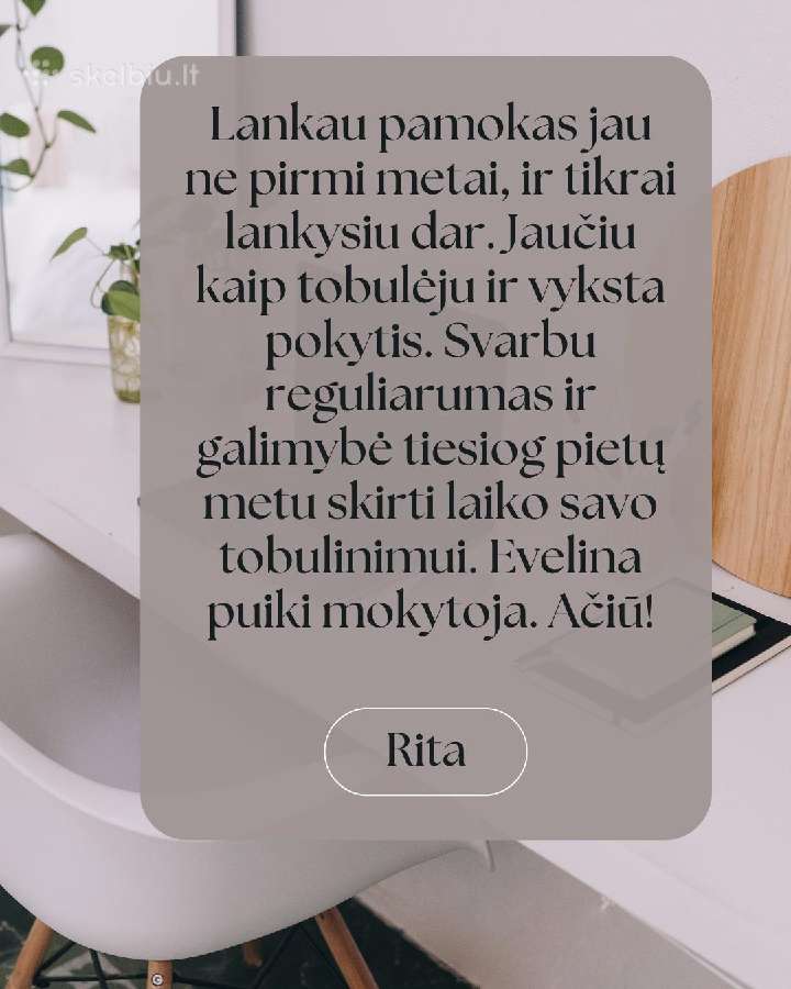 Nuotolinės anglų kalbos pamokos su Evelina - nuotraukos Nr. 4