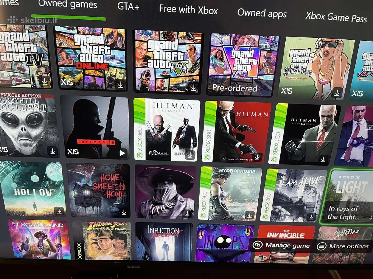 Xbox Series S su 2 pulteliais ir 200 žaidimų +Gta6 - nuotraukos Nr. 5