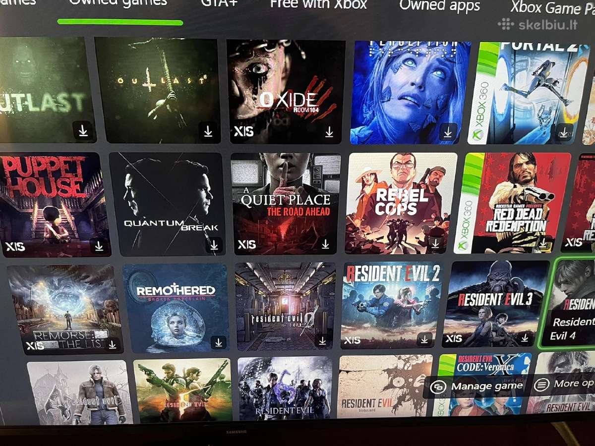 Xbox Series S su 2 pulteliais ir 200 žaidimų +Gta6 - nuotraukos Nr. 7