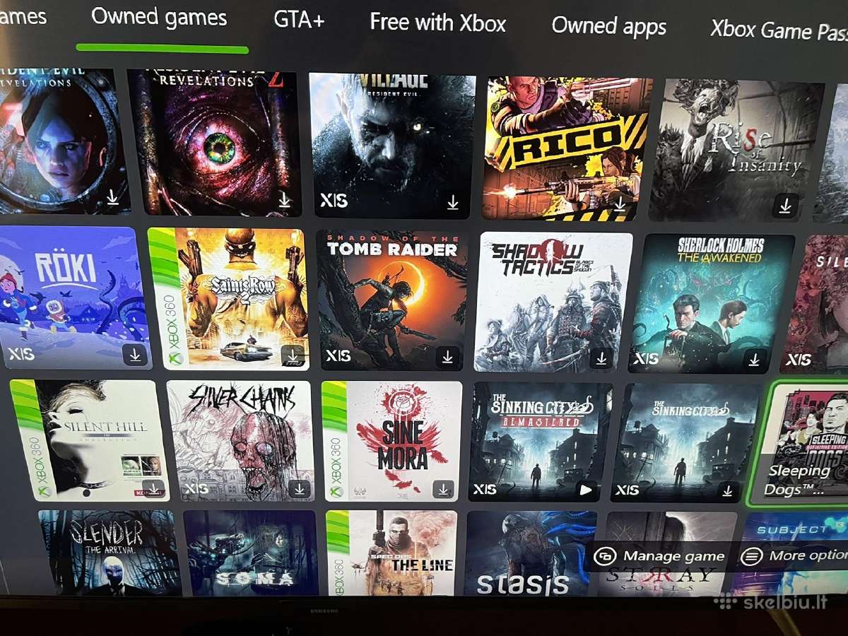 Xbox Series S su 2 pulteliais ir 200 žaidimų +Gta6 - nuotraukos Nr. 8