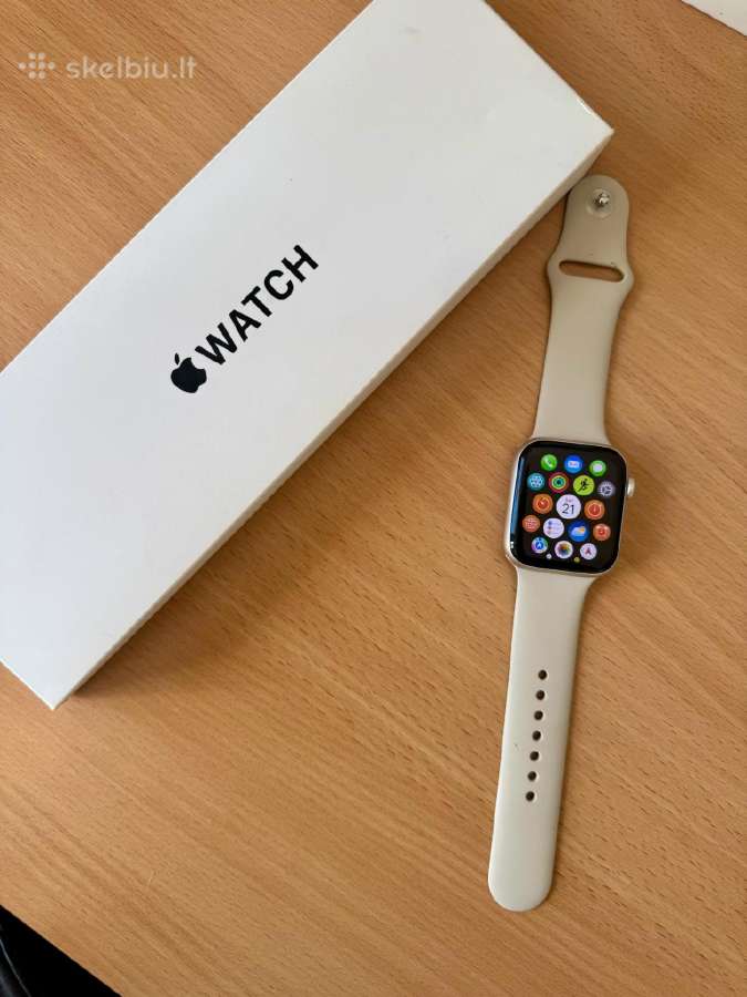 Idealios būklės Apple Watch Se 2 (baterija 100%) - nuotraukos Nr. 4