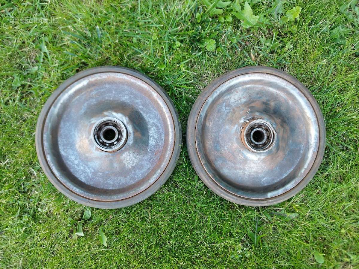 Ratukai tvirti metaliniai su guoliais dengti guma - nuotraukos Nr. 3