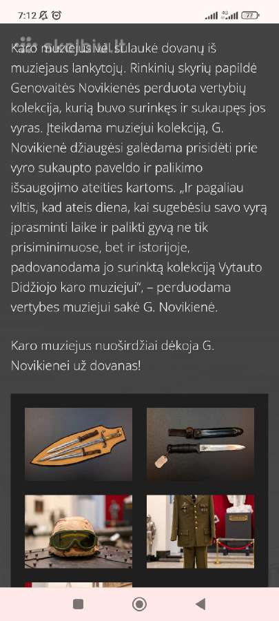 Lietuvos savanoriu peilis durklas - nuotraukos Nr. 9
