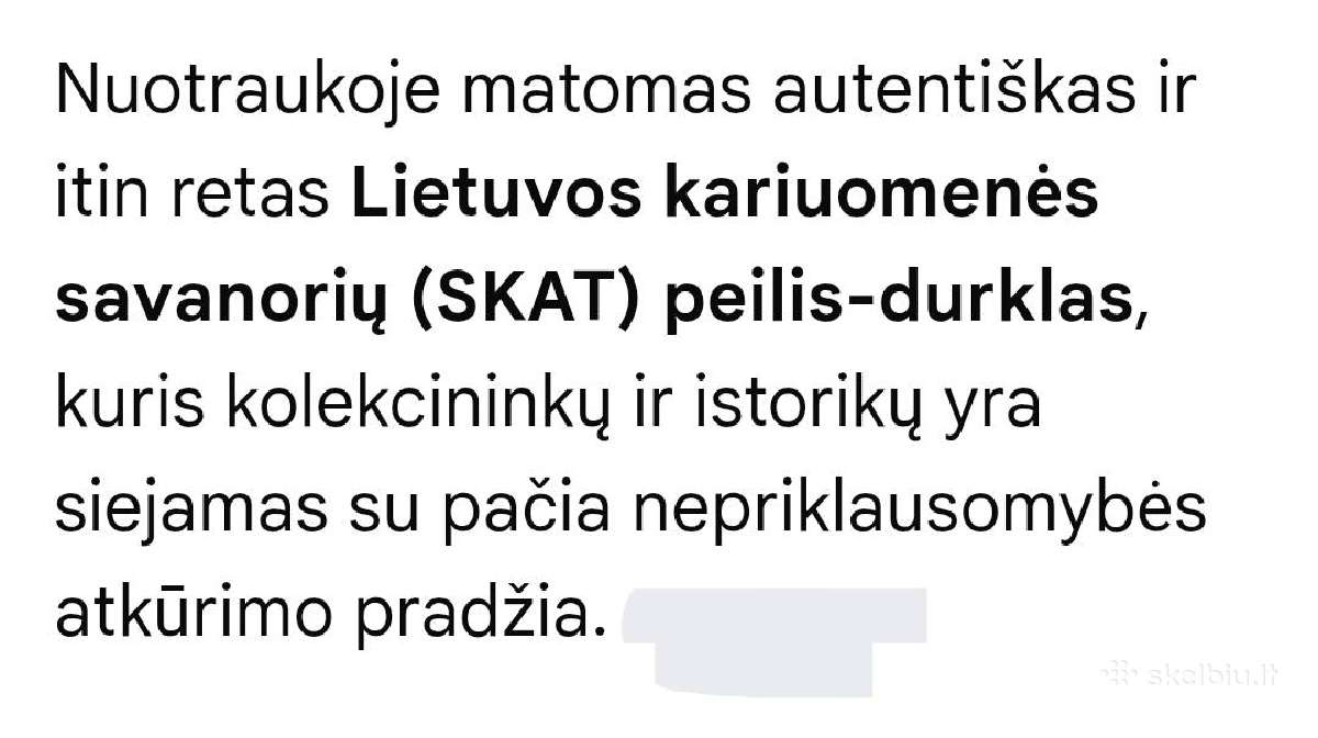 Lietuvos savanoriu peilis durklas - nuotraukos Nr. 5