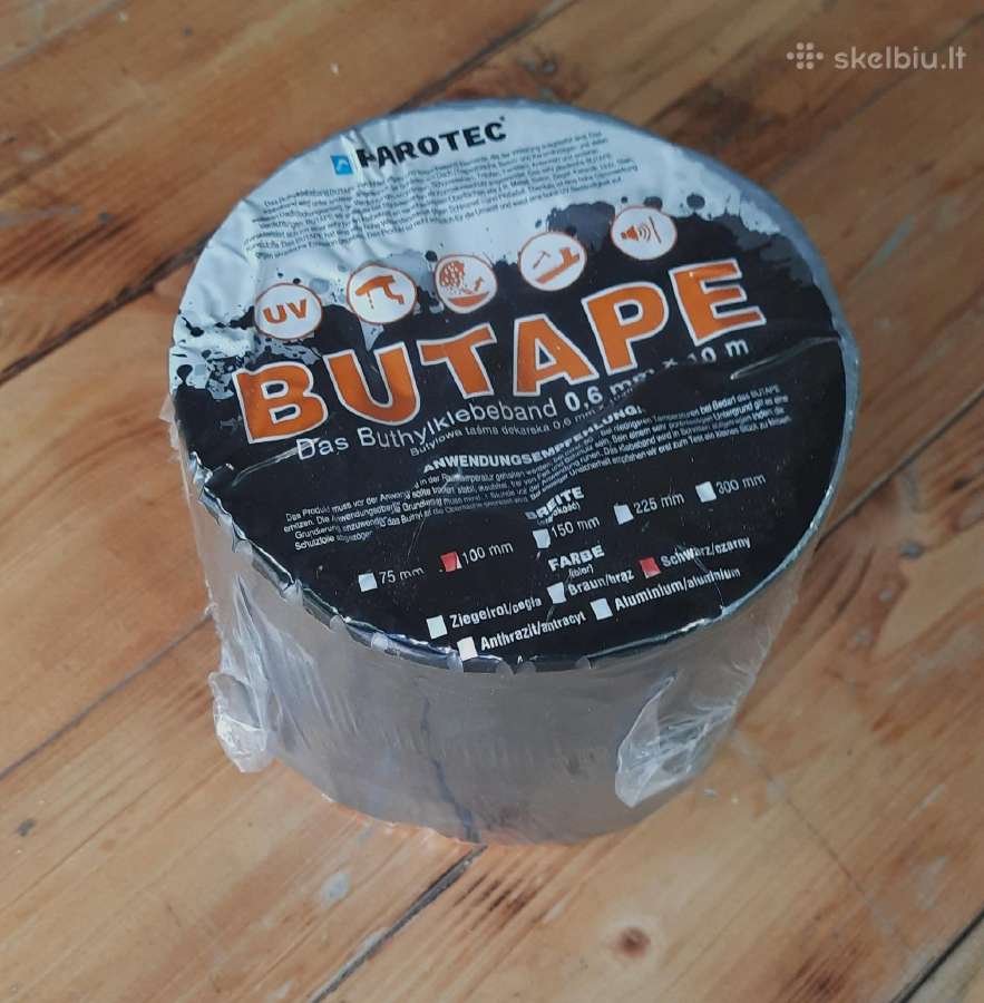 Parotec Butape 100 mm butilo sandarinimo juosta 10 - nuotraukos Nr. 2