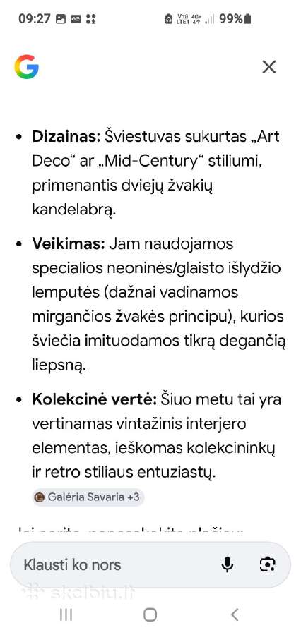 Antikvariatas,šviestuvai - nuotraukos Nr. 5