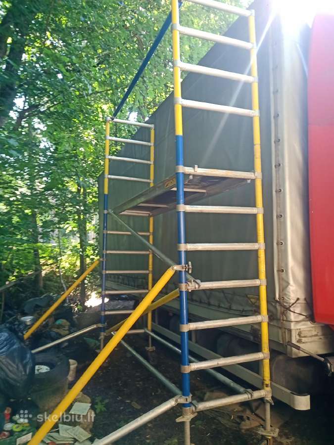 Aliuminis bokštelis su paaukštinimais 3,50 aukštis - nuotraukos Nr. 6