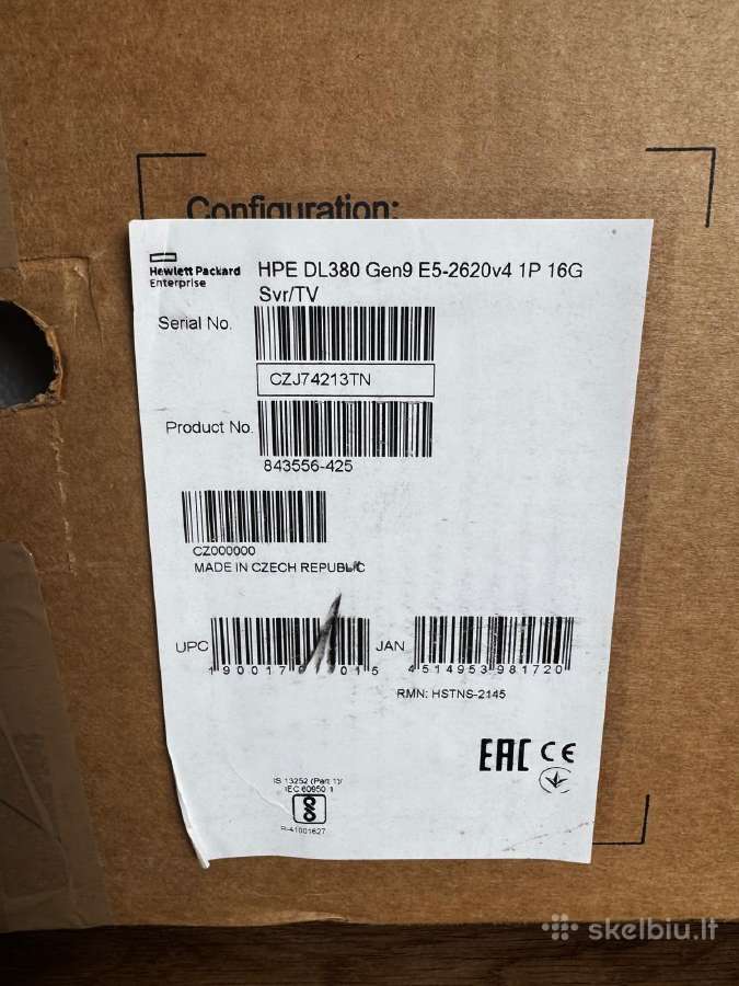 Hpe Proliant Dl380 Gen9 Naujas ! - nuotraukos Nr. 7