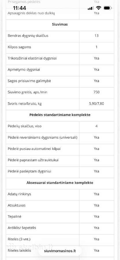 Siuvimo mašina Jaguar 137 - nuotraukos Nr. 13