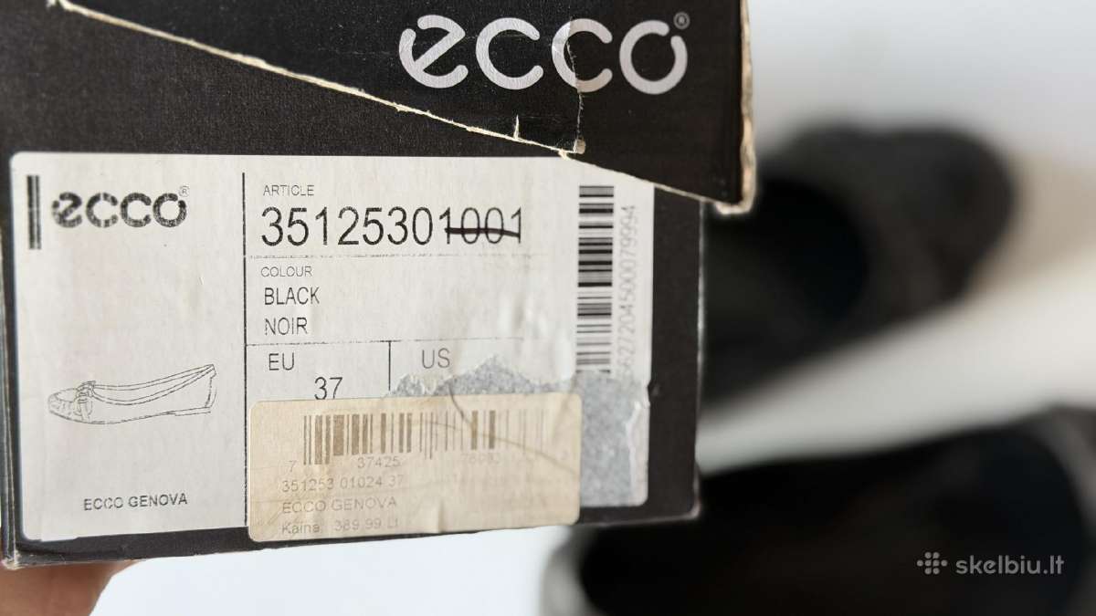 Ecco moteriški bateliai 37dydis - nuotraukos Nr. 3