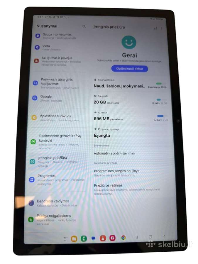 Samsung Galaxy Tab A8 +Sim (sm-x205) +3 mėn. garan - nuotraukos Nr. 3