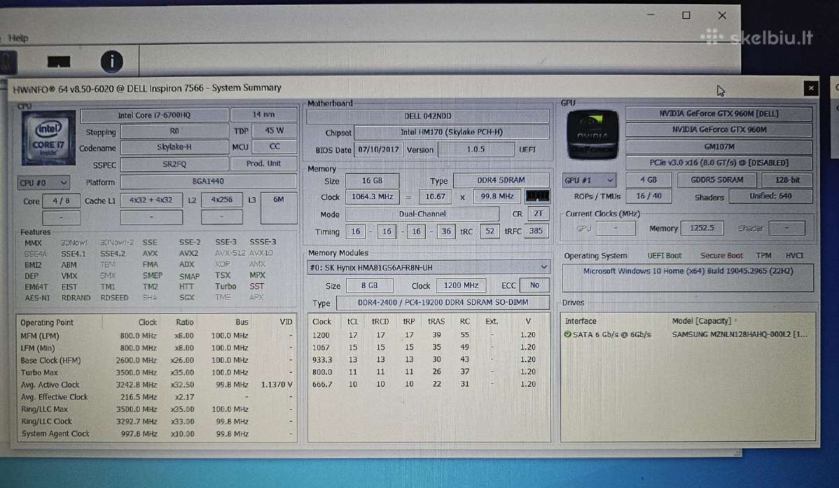 Dell Inspiron 7566 - nuotraukos Nr. 5