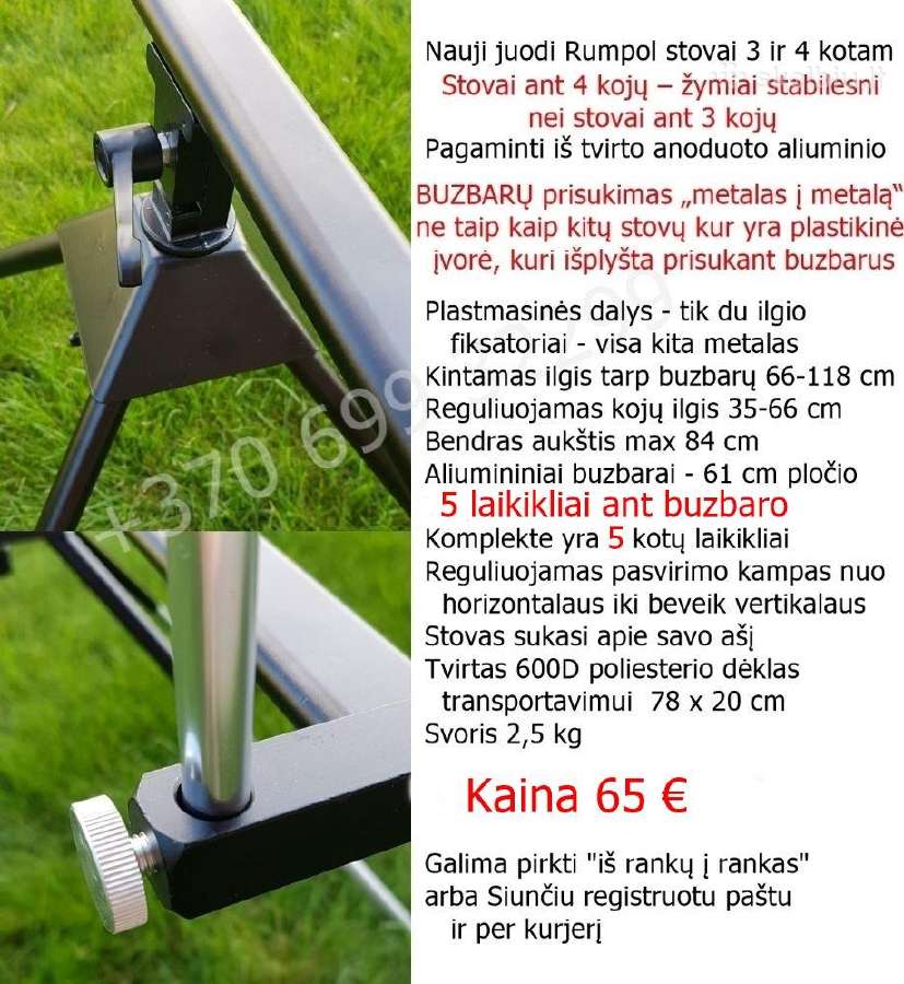 Karpinis stovas Rumpol tinka 3 ir 4 kotams - nuotraukos Nr. 5