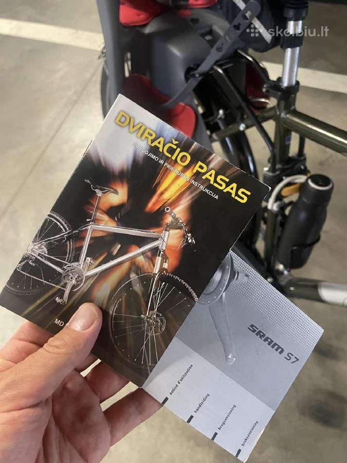 Vyriskas L Panther dviratis Sram s7 vidinės - nuotraukos Nr. 14