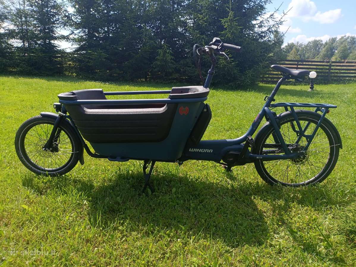 Winora elektrinis cargo dviratis su bosch varikliu - nuotraukos Nr. 2